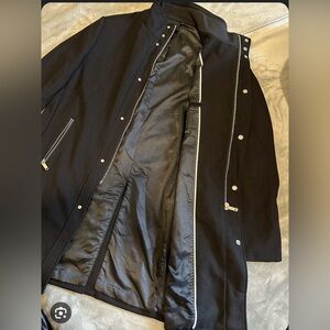 Beautiful Black Overcoat Zara